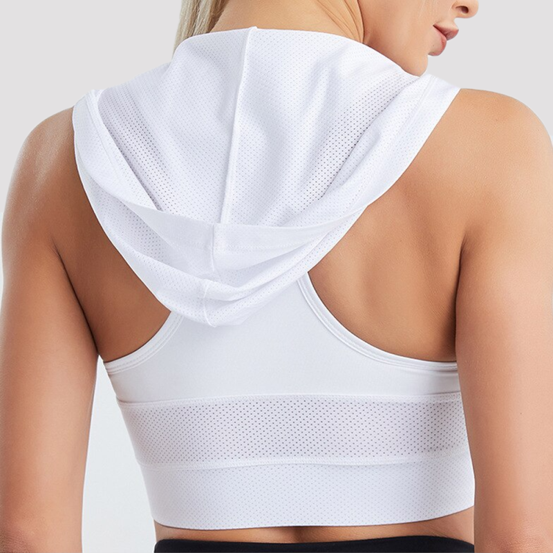 Brand Female Athletic Yoga Sets Workout Clothes for Women Hooded Vest Shorts 2 Piece Fitness Wear Run Gym Clothing Suit - Image 2